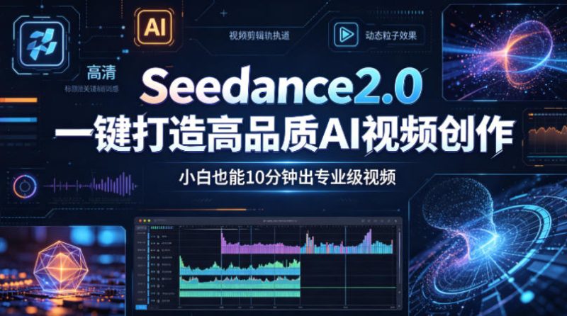Seedance2.0一键打造高品质AI视频创作，小白也能10分钟出专业级视频-西蒙学社