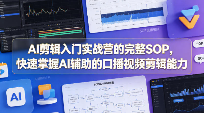 AI剪辑入门实战营的完整SOP，快速掌握AI辅助的口播视频剪辑能力-西蒙学社