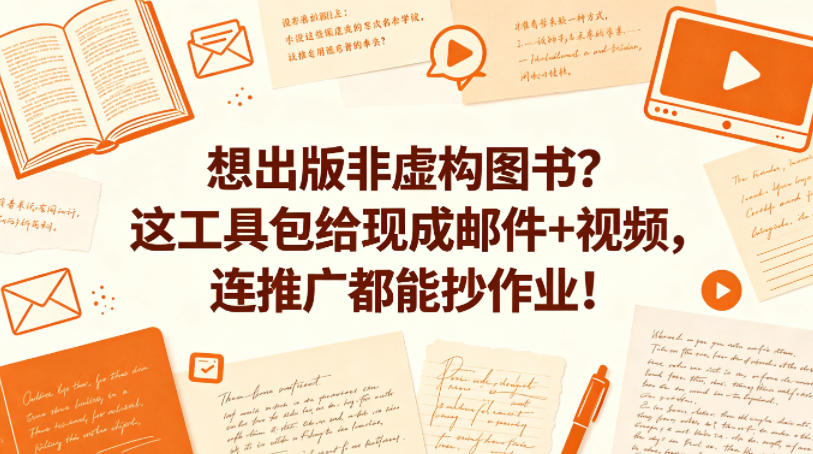 想出版非虚构图书？这工具包给现成邮件+视频，连推广都能抄作业！【原创双语字幕】-西蒙学社