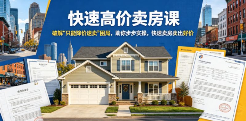 快速高价卖房课,破解“只能降价速卖”困局,助你步步实操,快速卖房卖出好价(更新2026)-西蒙学社