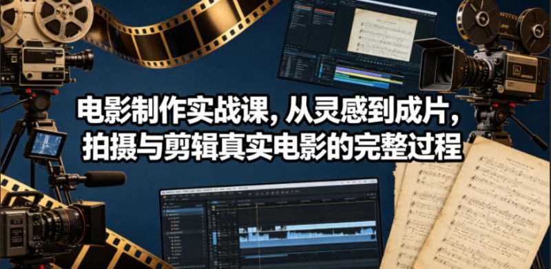 电影制作实战课,从灵感到成片,拍摄与剪辑真实电影的完整过程【原创双语字幕】-西蒙学社