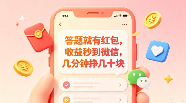 答题就有红包,收益秒到微信,几分钟挣几十块,学生党上班族宝妈都可以玩【揭秘】-西蒙学社