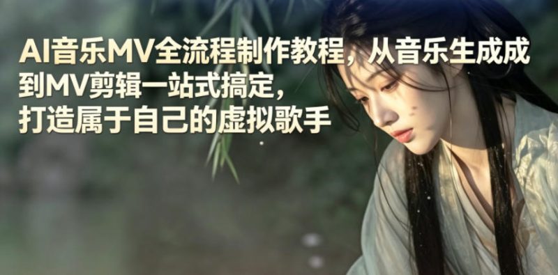 AI音乐MV全流程制作教程，从音乐生成到MV剪辑一站式搞定，打造属于自己的虚拟歌手-西蒙学社
