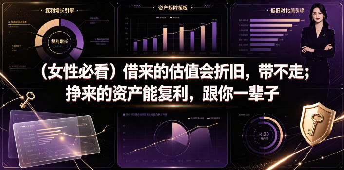 付费文章：（女性必看）借来的估值会折旧，带不走；挣来的资产能复利，跟你一辈子-西蒙学社
