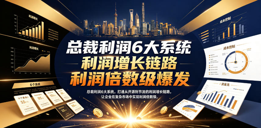 总裁利润6大系统，打通从开源到节流的利润增长链路，让企业在复杂市场中实现利润倍数级爆发-西蒙学社