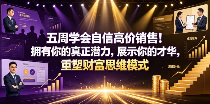 五周学会自信高价销售！拥有你的真正潜力，展示你的才华，重塑财富思维模式【原创双语字幕】-西蒙学社