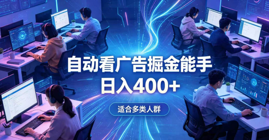 全脚本0基础自动看广告，单日收益400+，别再找高门槛副业，项目简单上手，收益看得见，没有复杂操作，AI全自动，设置一次全天自动跑收益【揭秘】-西蒙学社