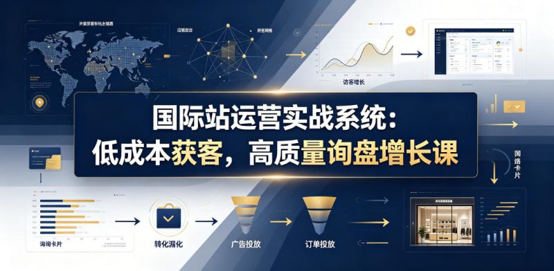 国际站运营实战系统：低成本获客，高质量询盘增长课（更新26年）-西蒙学社