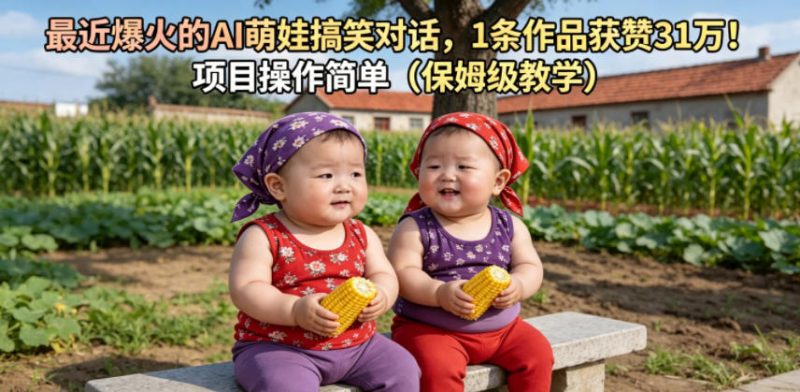 最近爆火的AI萌娃搞笑对话,1条作品获赞31W,项目操作简单(保姆级教学)-西蒙学社