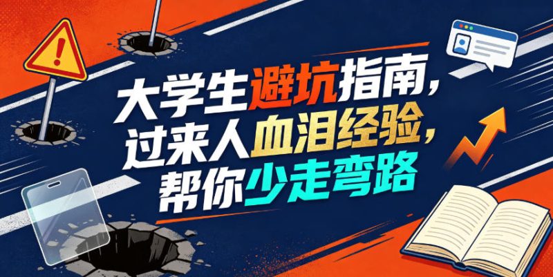 某公众号付费文章：大学生避坑指南，过来人血泪经验，帮你少走弯路-西蒙学社