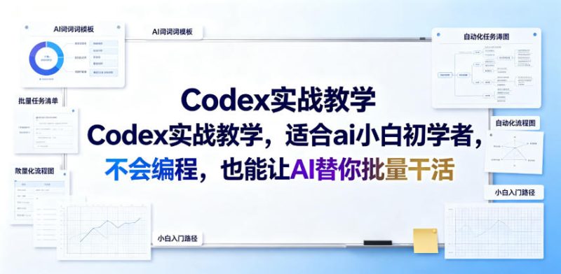 Codex实战教学,适合ai小白初学者,不会编程,也能让AI替你批量干活-西蒙学社