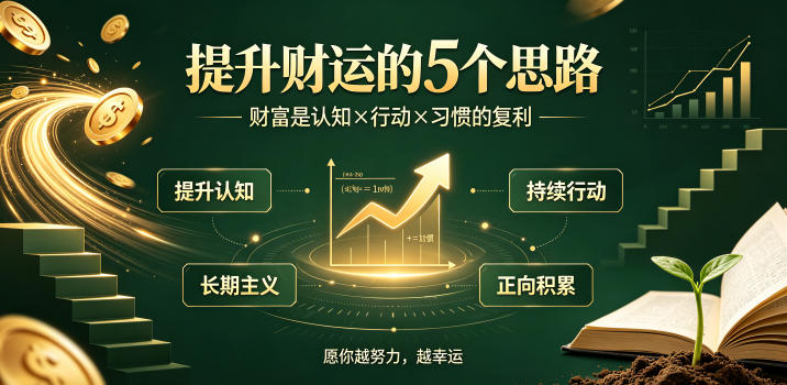 付费文章:提升财运的5个思路——财富是认知x行动x习惯的复利,愿你越努力,越幸运-西蒙学社