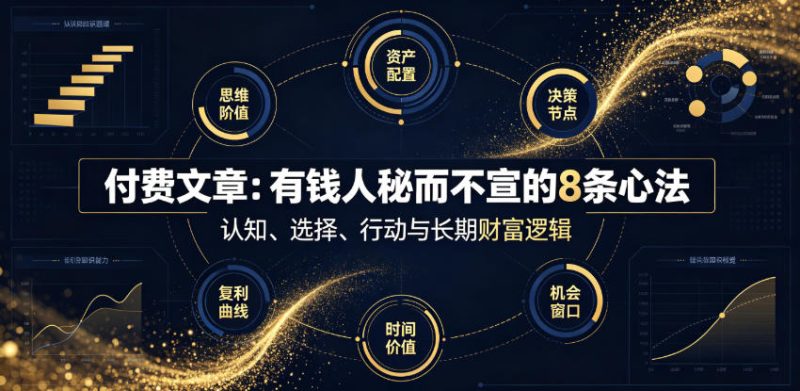 付费文章:有钱人秘而不宣的8条心法-西蒙学社