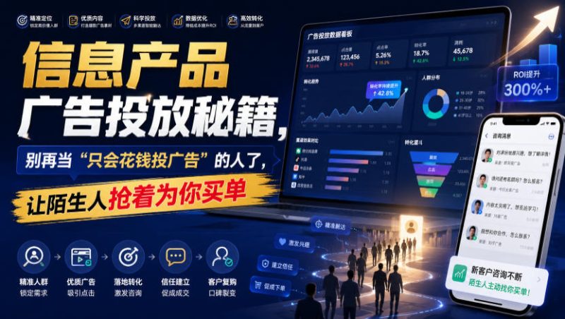 信息产品广告投放秘籍，别再当“只会花钱投广告”的人了，让陌生人抢着为你买单【原创双语字幕】-西蒙学社