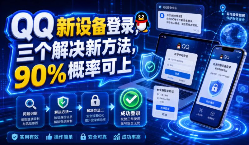 QQ新设备登录,三个解决新方法,90%概率可上-西蒙学社