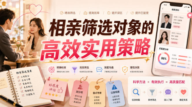 付费文章：相亲筛选对象的高效实用策略-西蒙学社