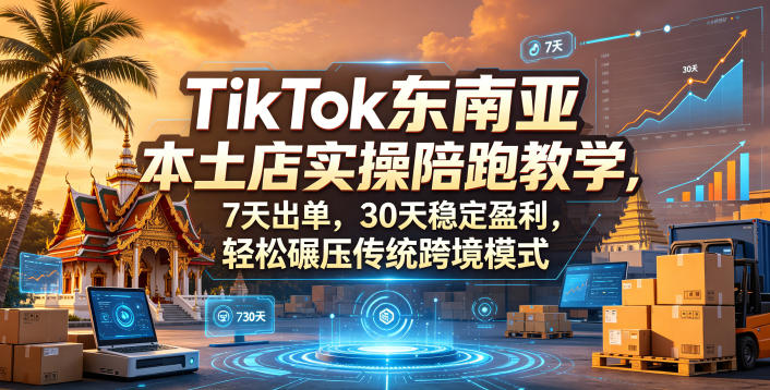 TikTok东南亚本土店实操陪跑教学,7天出单,30天稳定盈利,轻松碾压传统跨境模式(更新0819)-西蒙学社