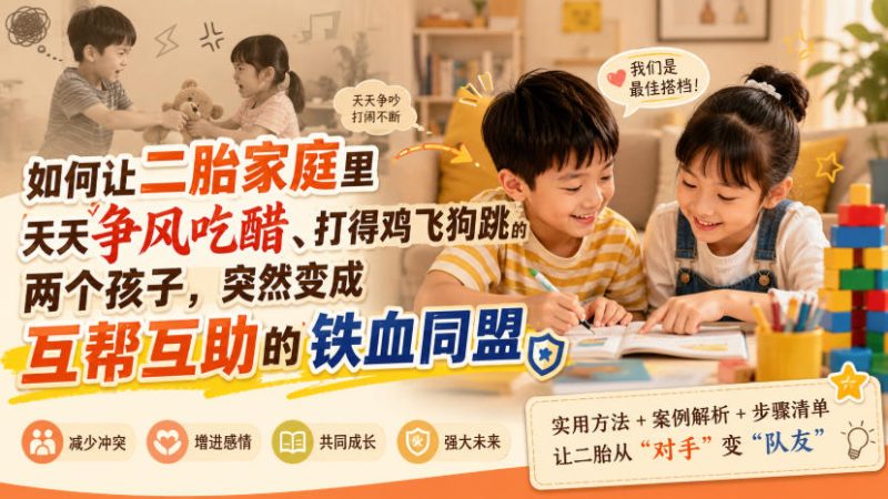 付费文章:如何让二胎家庭里天天争风吃醋、打得鸡飞狗跳的两个孩子,突然变成互帮互助的铁血同盟?-西蒙学社