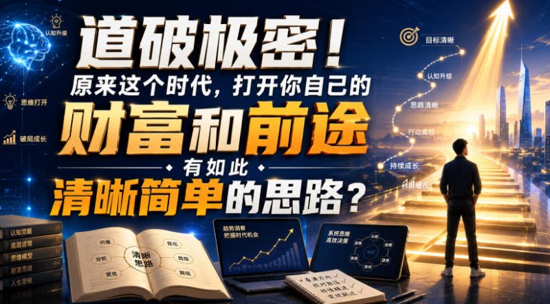 公众号灏泽异谈付费文:道破极密!原来这个时代,打开你自己的财富和前途,有如此清晰简单的思路?!-西蒙学社