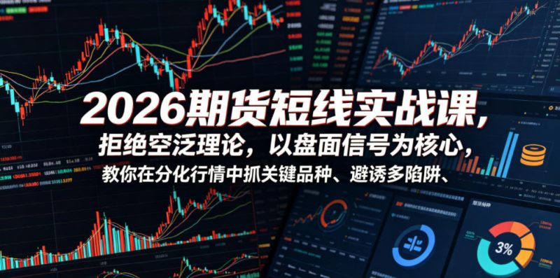 2026期货短线实战课,拒绝空泛理论,以盘面信号为核心,教你在分化行情中抓关键品种、避诱多陷阱(更新0711)-西蒙学社