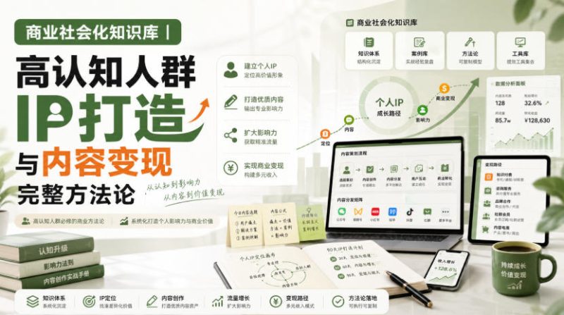 商业社会化知识库|高认知人群IP打造与内容变现完整方法论【文档】-西蒙学社