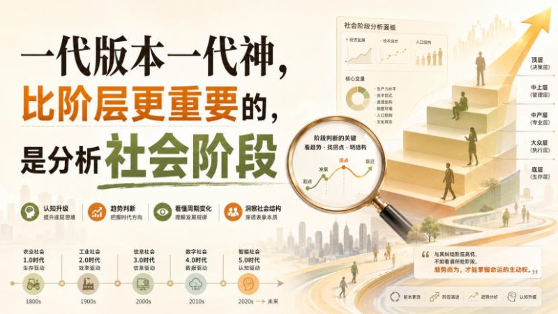 付费文章:一代版本一代神,比阶层更重要的,是分析社会阶段-西蒙学社