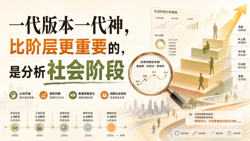 付费文章：一代版本一代神，比阶层更重要的，是分析社会阶段-西蒙学社
