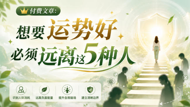 付费文章:想要运势好,必须远离这5种人-西蒙学社