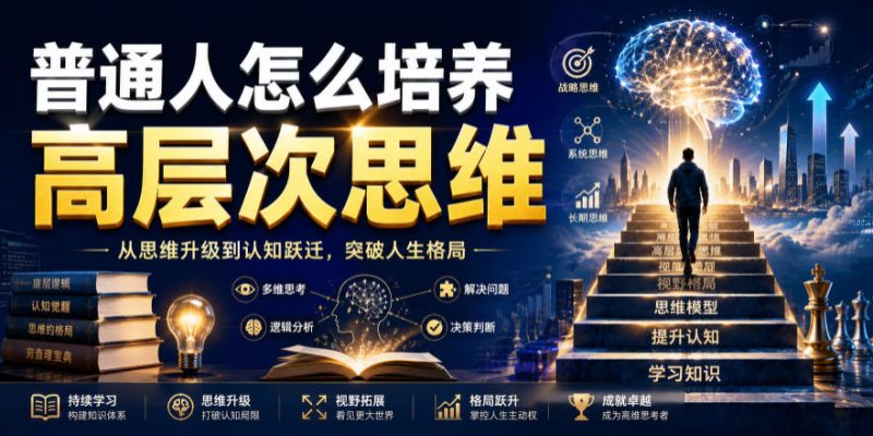 公众号付费文章:普通人怎么培养高层次思维-西蒙学社