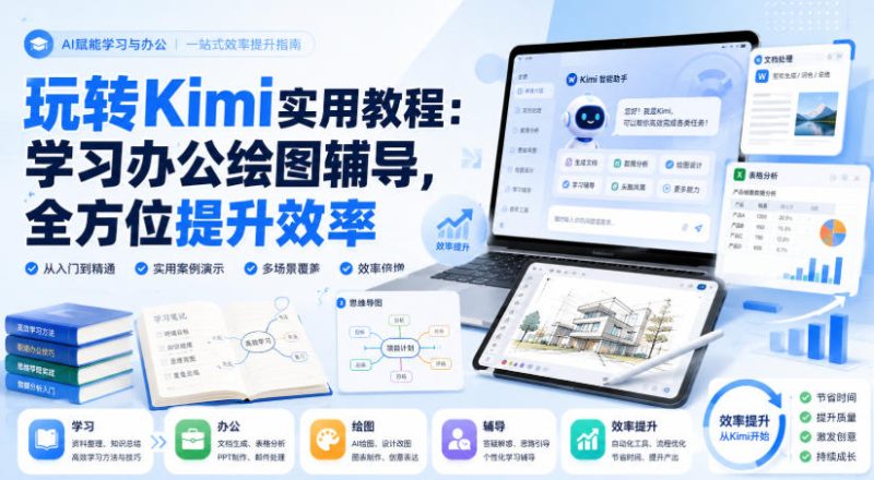 玩转Kimi实用教程：学习办公绘图辅导，全方位提升效率-西蒙学社