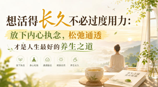 付费文章:想活得长久不必过度用力:放下内心执念,松弛通透才是人生最好的养生之道-西蒙学社