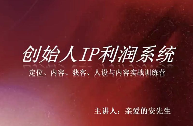 创始人IP利润系统8月训练营,定位、内容、获客、人设与内容实战训练营-西蒙学社