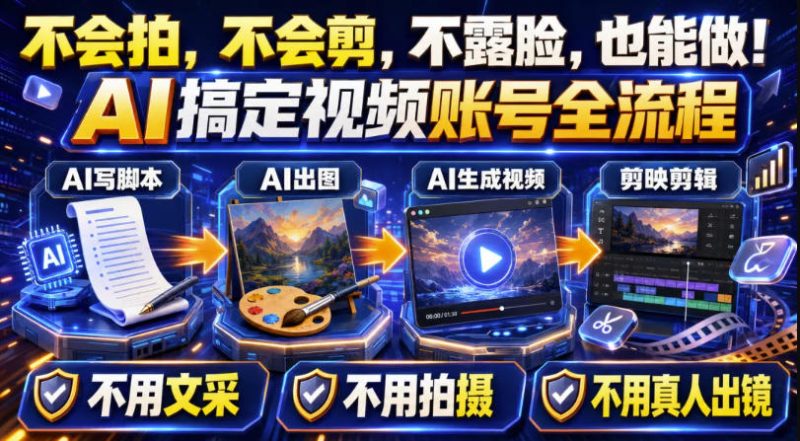 AI短视频起号实战项目,用AI做视频起号,45天涨粉12W,一条广告8.5k,广告接到手软,引流、变现两不误!-西蒙学社