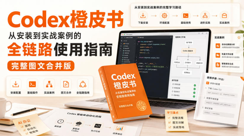 Codex橙皮书，从安装到实战案例的全链路使用指南，完整图文合并版-西蒙学社
