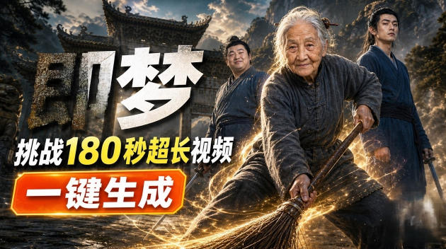 即梦挑战180秒超长视频！一键生成3分钟电影？完整制作流程详细分享！-西蒙学社