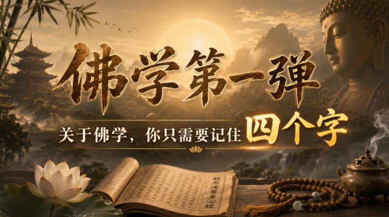 付费文章:佛学第一弹,关于佛学,你只需要记住四个字-西蒙学社