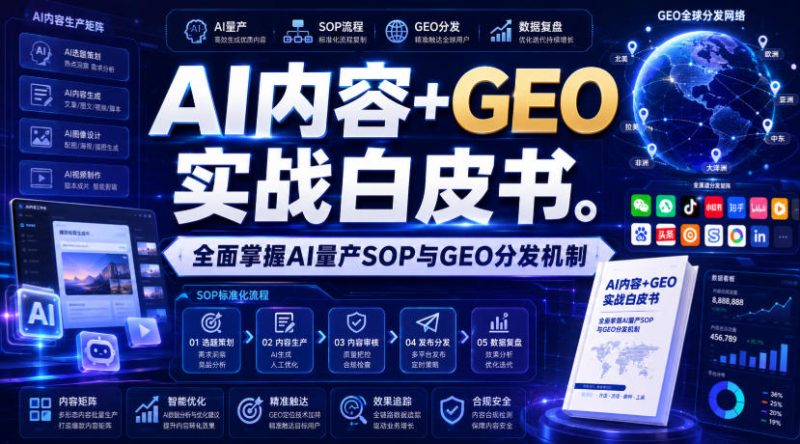 AI内容+GEO实战白皮书,全面掌握AI量产SOP与GEO分发机制【文档】-西蒙学社