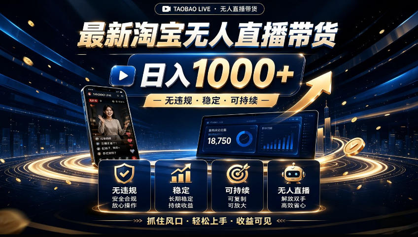 2026淘宝无人直播15.0，独家新技术，不用露脸、不用熬夜，自动直播自动出单，25小时卖17W【揭秘】-西蒙学社