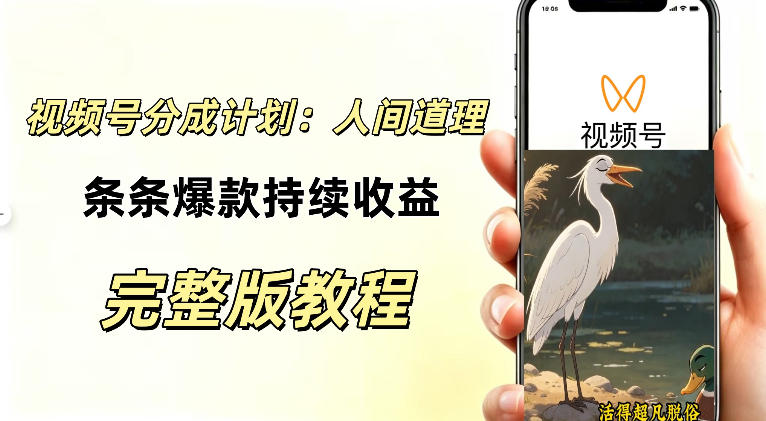视频号新玩法之AI动漫画风励志视频，不用会画画、不用拍摄，持续化收益，详细拆解-西蒙学社