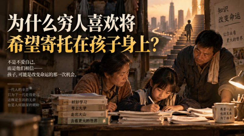 某社群精品文章：为什么穷人喜欢将希望寄托在孩子身上？-西蒙学社