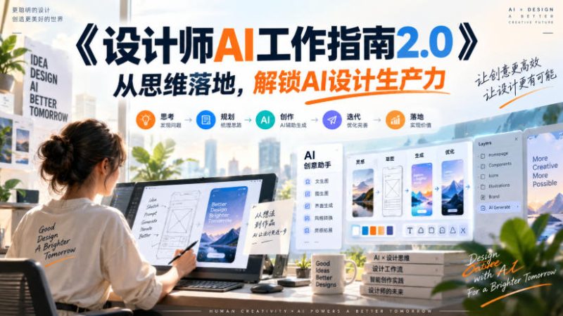《设计师AI工作指南2.0》从思维落地-无水印,解锁AI设计生产力-西蒙学社