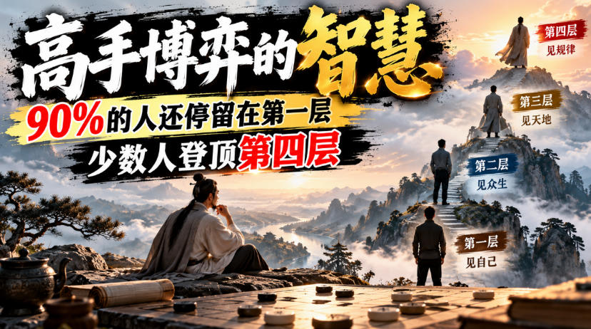 付费文章：高手博弈的智慧，90%的人还停留在第一层，少数人登顶第四层-西蒙学社