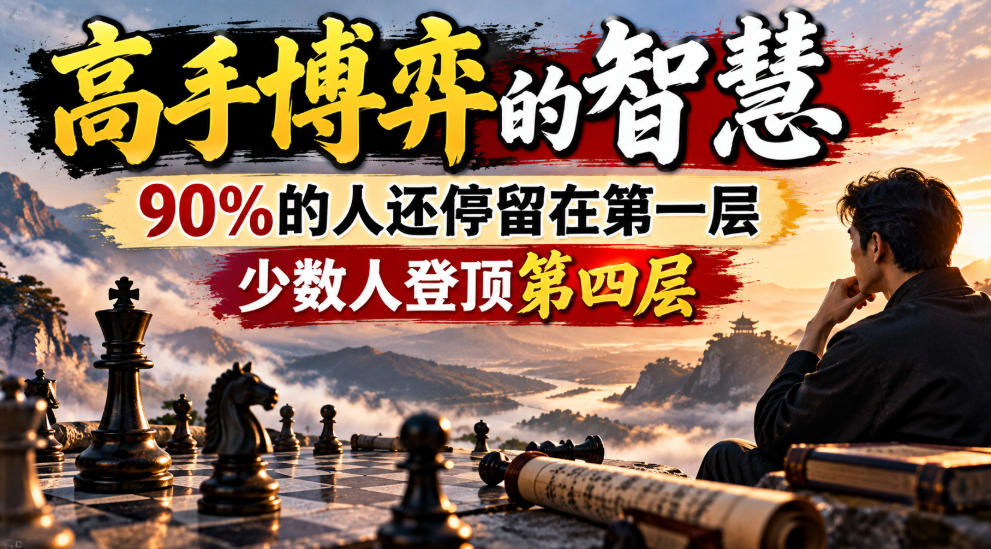 付费文章：高手博弈的智慧，90%的人还停留在第一层，少数人登顶第四层-西蒙学社