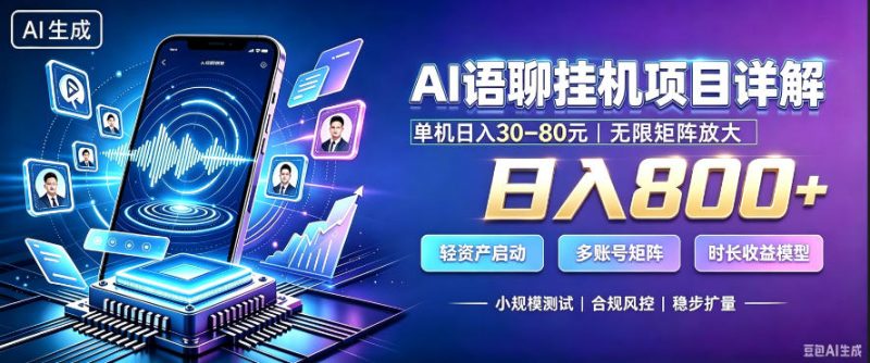 AI聊天挂G项目,日入800+,适用个人副业,支持工作室矩阵操作,放大收益【揭秘】-西蒙学社