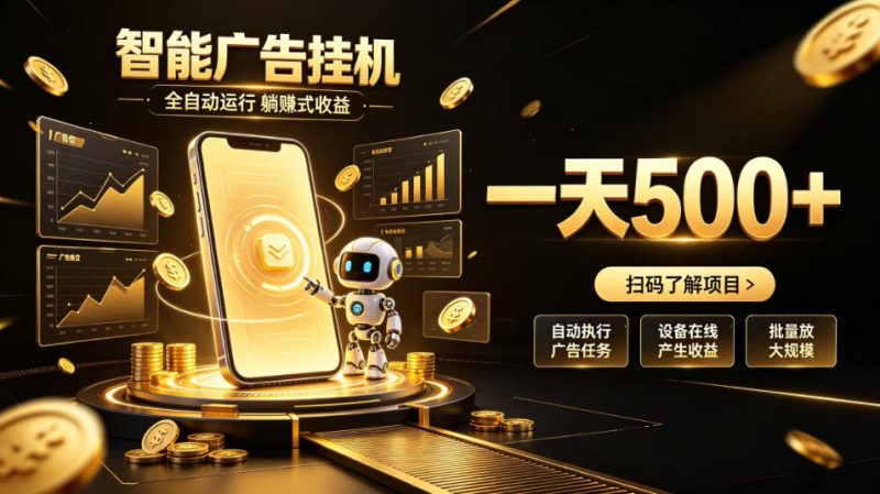 智能广告挂G项目,无需人工值守,全自动躺賺增收,单日收益可达500+【揭秘】-西蒙学社