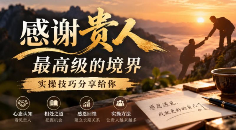 某公众号付费文章:感谢贵人最高级的境界,实操技巧分享给你-西蒙学社