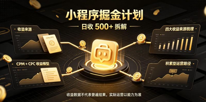 小程序推广计划,日收500+,腾讯官方打款,客户留存率高,收益长期稳定【揭秘】-西蒙学社