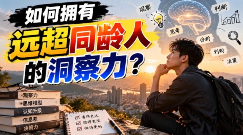 付费文章:如何拥有远超同龄人的洞察力?-西蒙学社