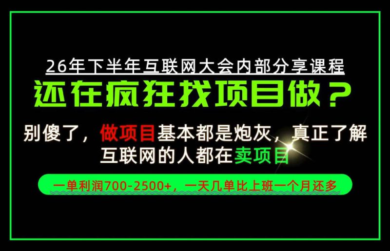 请不要再疯狂的找项目了！卖项目一单700-2.5k+不香吗？当天上手，当天变现！【揭秘】-西蒙学社